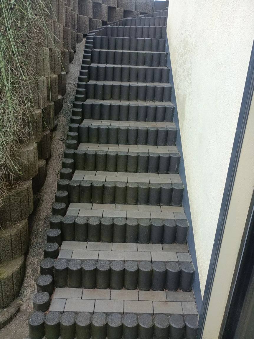 Neu gesetzte Blockstufen